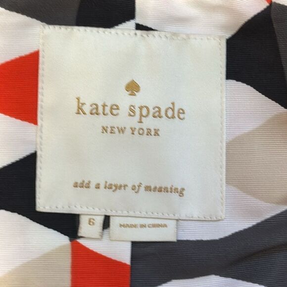 Kate Spade New York women’s red peplum ruffle peacoat size 6 - Picture 7 of 10